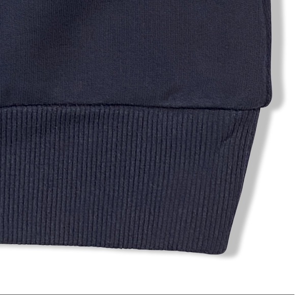 MERRY Holiday Festive Sweatshirt, Navy w/ raised textured multi-colored letters - Picture 7 of 12